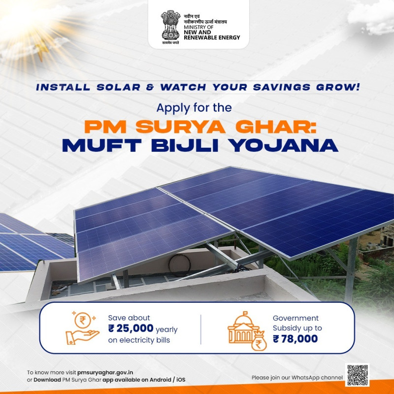 Switch to Solar & Save Big! ☀️ Get ₹78,000 Center Govt Subsidy & ₹25,000 Annual Savings with PM Surya Ghar Solar Yojana. Apply Now! #HisarSolarWale