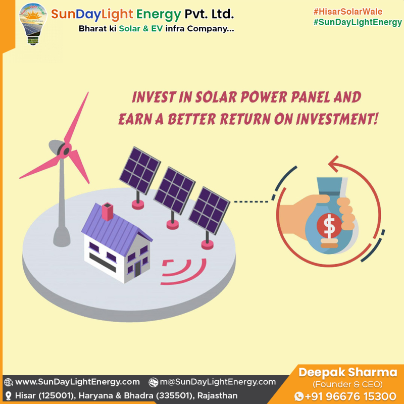 Invest in Solar and Earn Better Return of Investment