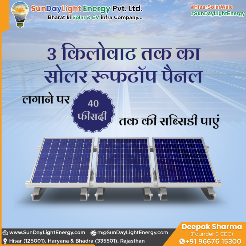 PM Surya Ghar Solar Subcidy Center Govt Assistance (CFA)
