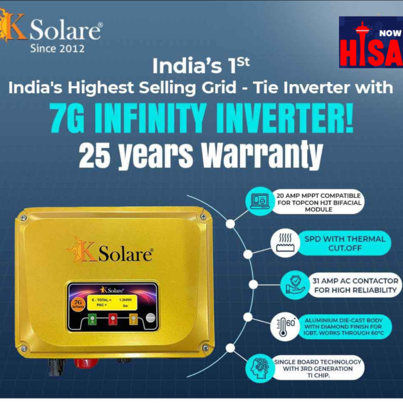 25 Years Warranty on Solar Ongrid Inverter from kSolare under PM Surya Ghar Solar Subsidy Scheme!