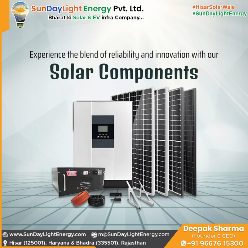 Get all Solar components of best quality and multiple brands covered under PM Surya Ghar Solar Subsidy CFA scheme