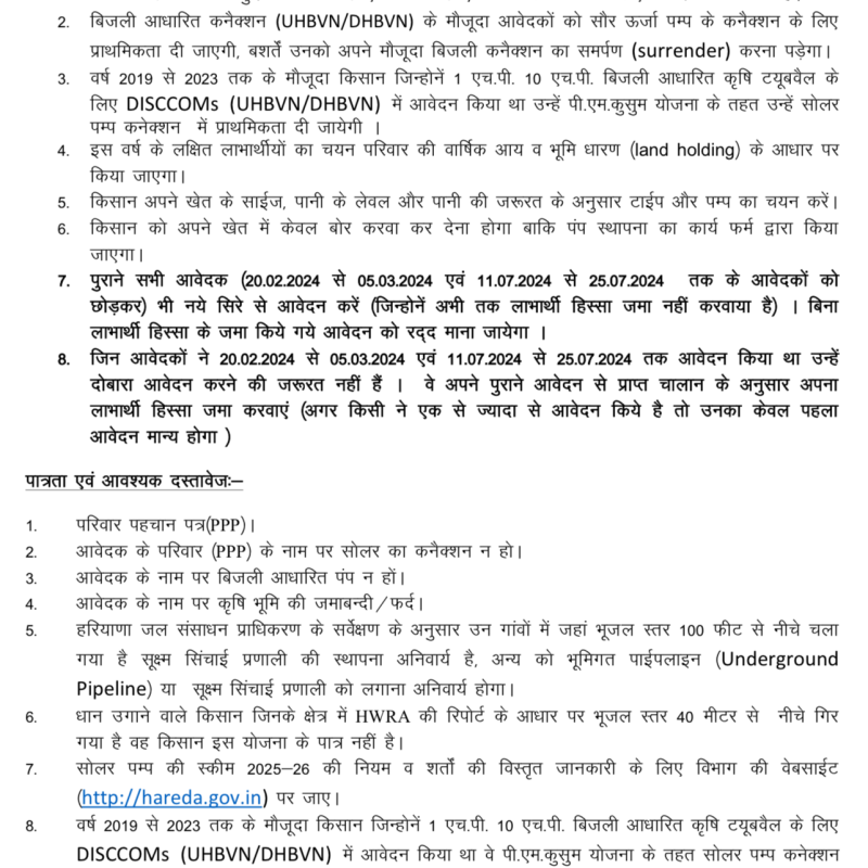 Apply for Solar Pumps under PM KUSUM Yojana scheme and avail 75% Subcidy! Last date 21st April 2025! 3 HP to 10 HP Solar Pumps! Apply Today!
